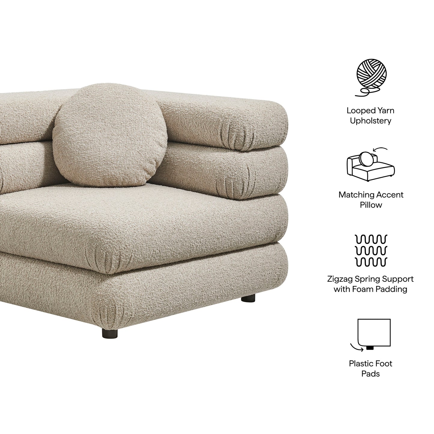 Jubilee Upholstered Modular Corner Chair by Modway EEI-7710