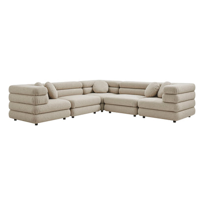 Jubilee 5-Piece Upholstered Modular L-Shaped Sofa Set by Modway EEI-7714