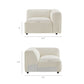 Auren 6 Piece Lattice Bouclé Upholstered Modular Sectional by Modway EEI-7723
