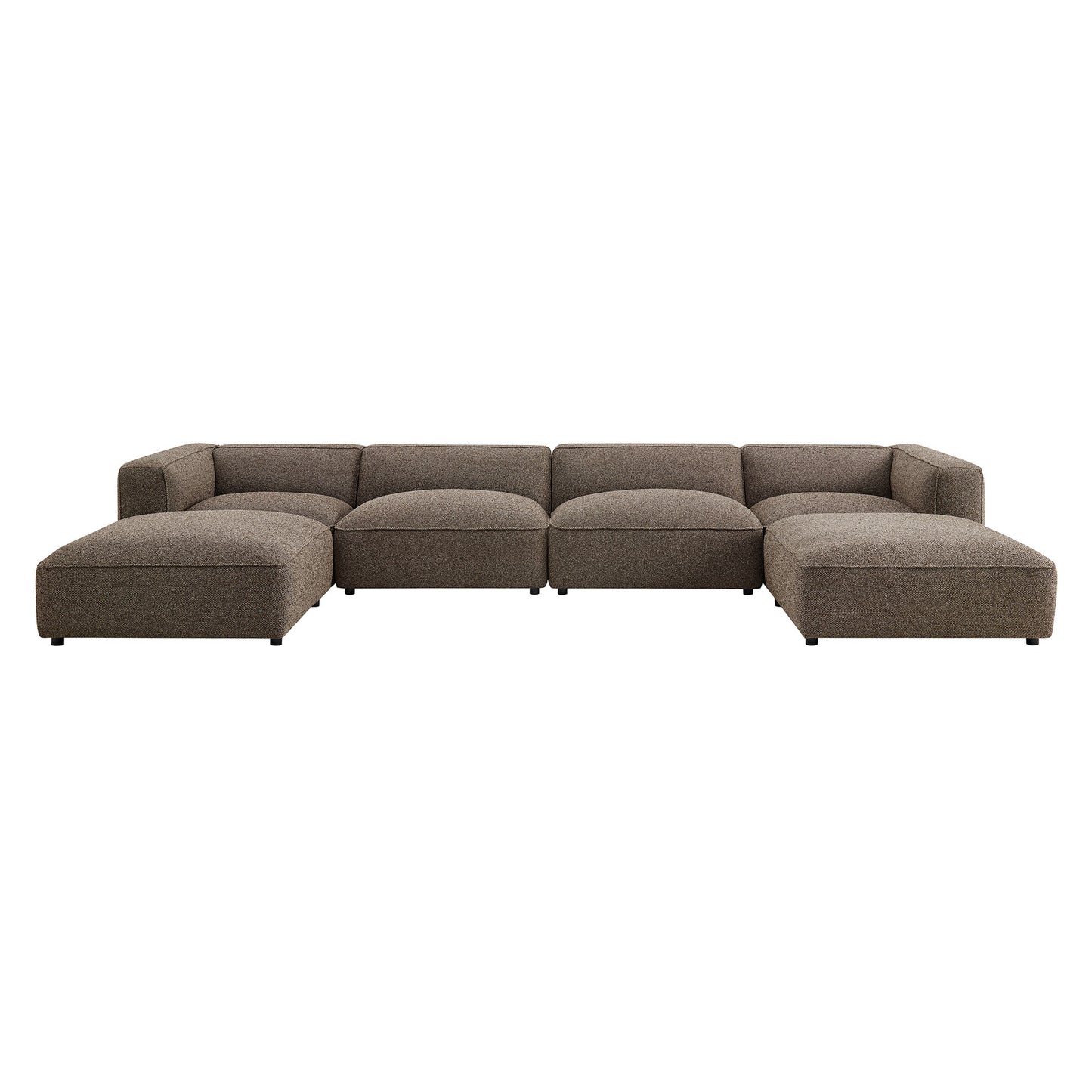 Auren 6 Piece Lattice Bouclé Upholstered Modular Sectional by Modway EEI-7723