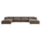 Auren 6 Piece Lattice Bouclé Upholstered Modular Sectional by Modway EEI-7723