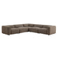 Auren 5 Piece Lattice Bouclé Upholstered Modular Corner Sectional by Modway EEI-7724