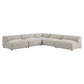 Auren 5 Piece Lattice Bouclé Upholstered Modular Corner Sectional by Modway EEI-7725