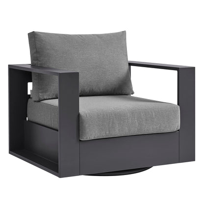 Tahoe Outdoor Patio Powder-Coated Aluminum Swivel Armchair by Modway EEI-7728