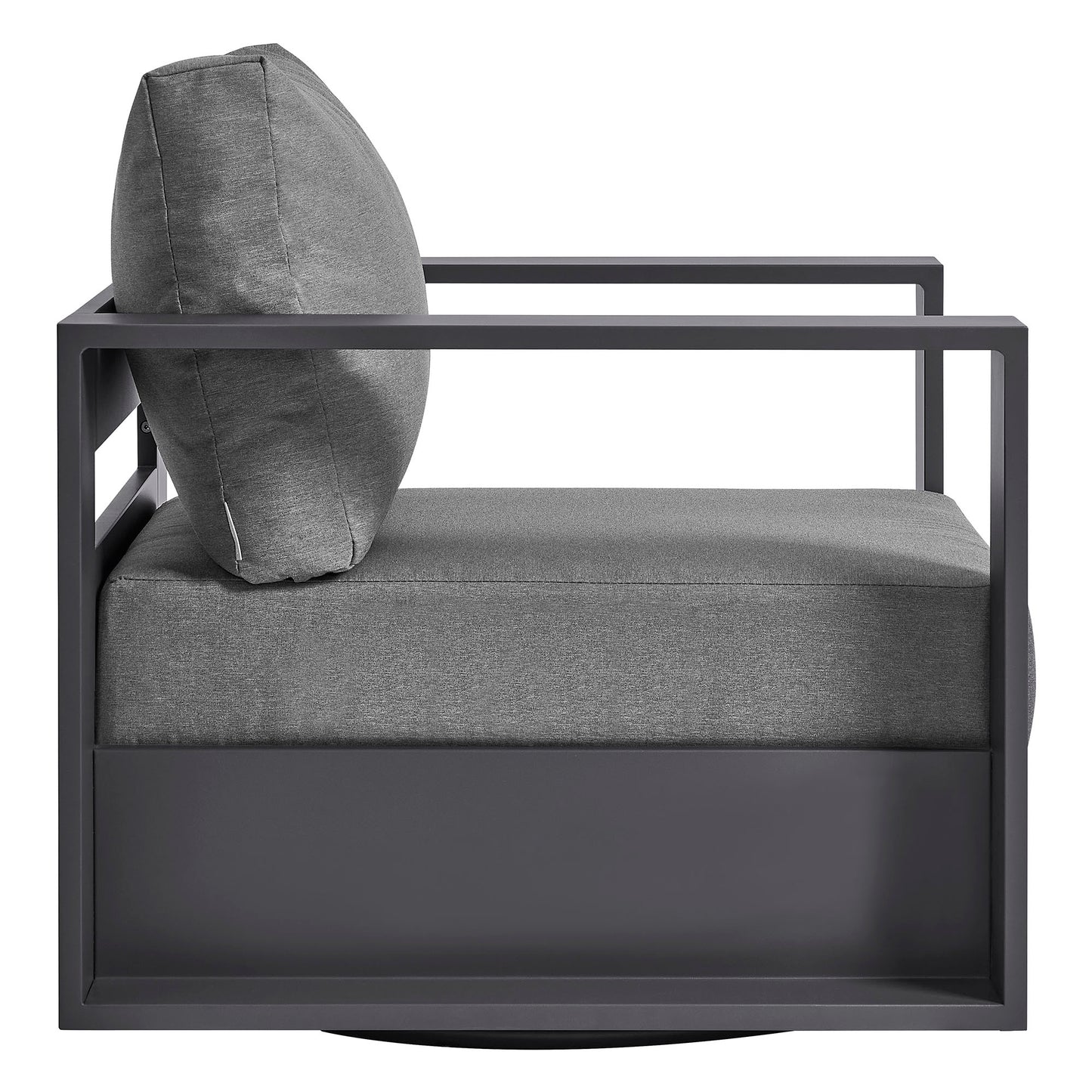 Tahoe Outdoor Patio Powder-Coated Aluminum Swivel Armchair by Modway EEI-7728