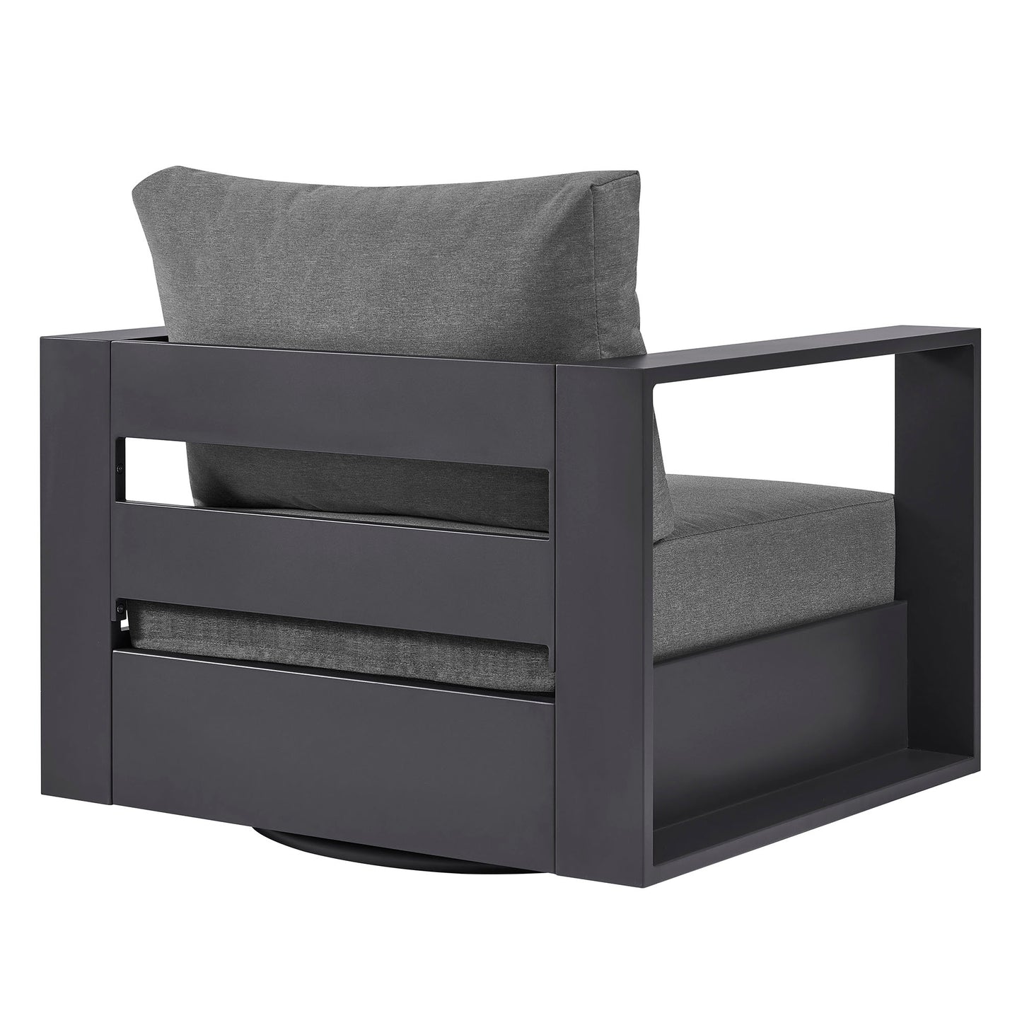 Tahoe Outdoor Patio Powder-Coated Aluminum Swivel Armchair by Modway EEI-7728