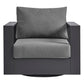 Tahoe Outdoor Patio Powder-Coated Aluminum Swivel Armchair by Modway EEI-7728