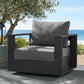 Tahoe Outdoor Patio Powder-Coated Aluminum Swivel Armchair by Modway EEI-7728