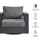 Tahoe Outdoor Patio Powder-Coated Aluminum Swivel Armchair by Modway EEI-7728