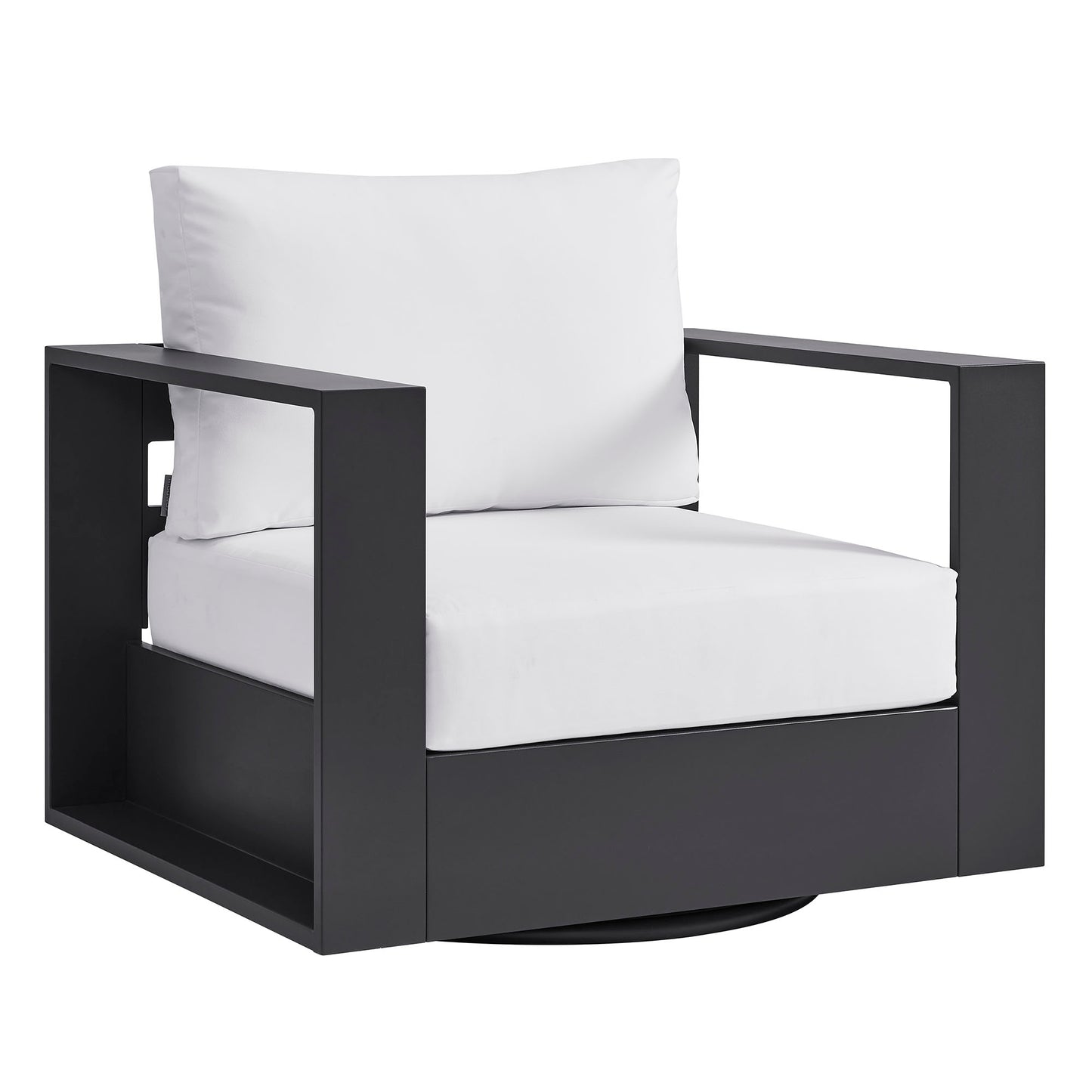 Tahoe Outdoor Patio Powder-Coated Aluminum Swivel Armchair by Modway EEI-7728