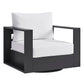 Tahoe Outdoor Patio Powder-Coated Aluminum Swivel Armchair by Modway EEI-7728