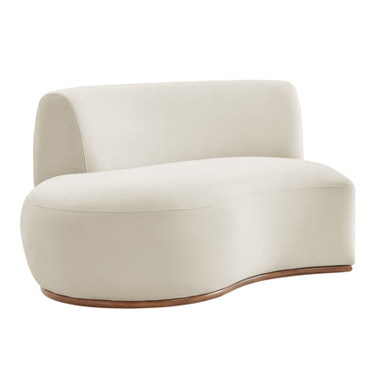 Rialta Curved Left-Arm Performance Velvet Sectional Loveseat by Modway EEI-7733