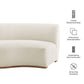 Rialta Curved Left-Arm Performance Velvet Sectional Loveseat by Modway EEI-7733