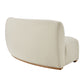 Rialta Curved Armless Slub Weave Fabric Sectional Loveseat by Modway EEI-7737