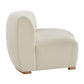 Rialta Curved Right-Arm Slub Weave Fabric Sectional Loveseat by Modway EEI-7738