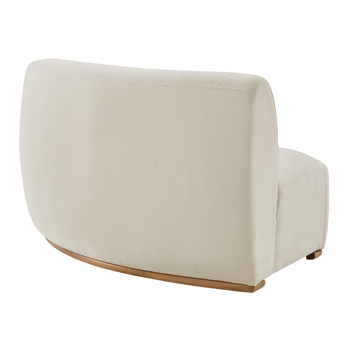 Rialta Curved Right-Arm Slub Weave Fabric Sectional Loveseat by Modway EEI-7738