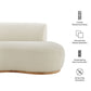Rialta Curved Right-Arm Slub Weave Fabric Sectional Loveseat by Modway EEI-7738