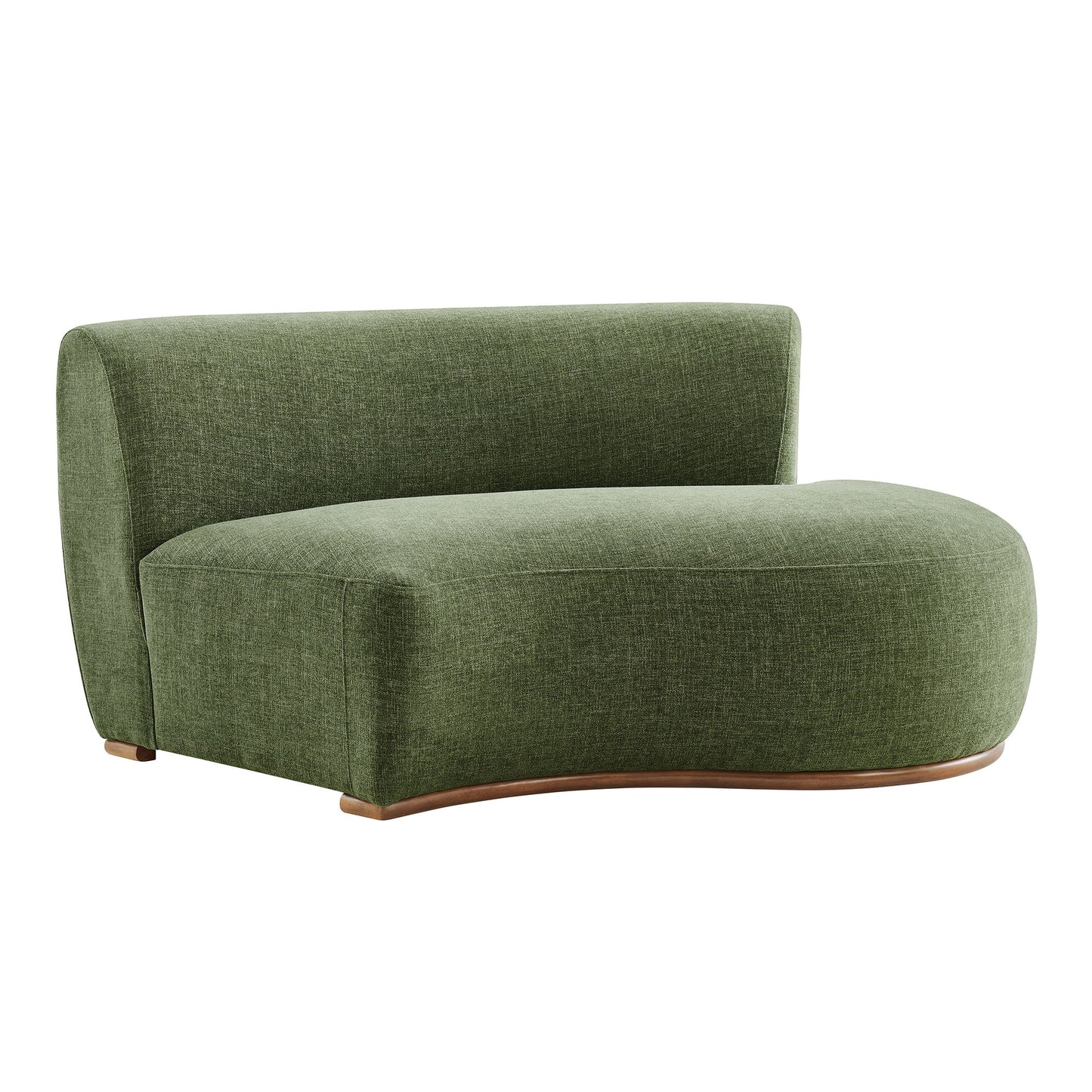 Rialta Curved Right-Arm Slub Weave Fabric Sectional Loveseat by Modway EEI-7738