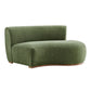 Rialta Curved Right-Arm Slub Weave Fabric Sectional Loveseat by Modway EEI-7738