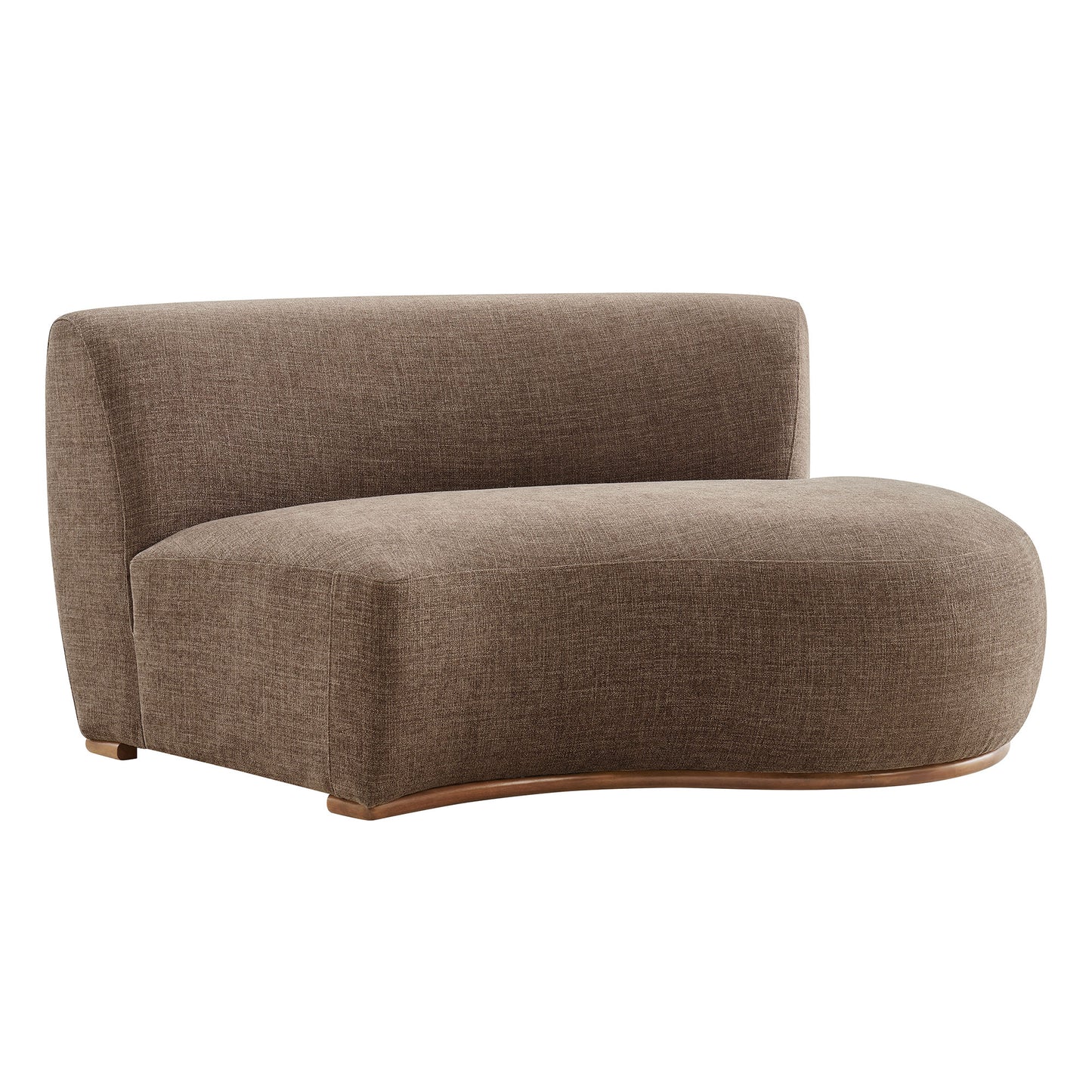 Rialta Curved Right-Arm Slub Weave Fabric Sectional Loveseat by Modway EEI-7738