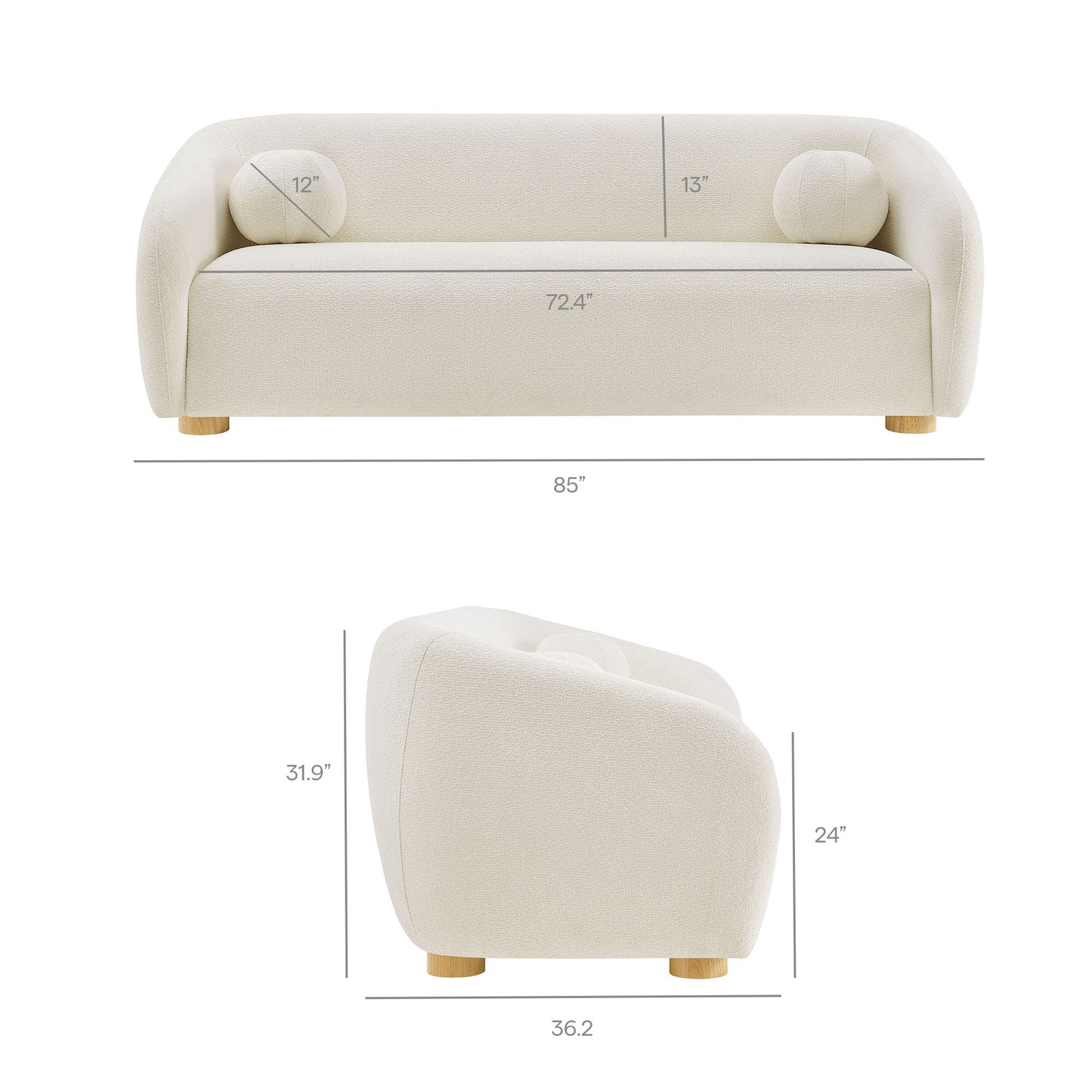 Holland 85" Chenille Fabric Sofa by Modway EEI-7739