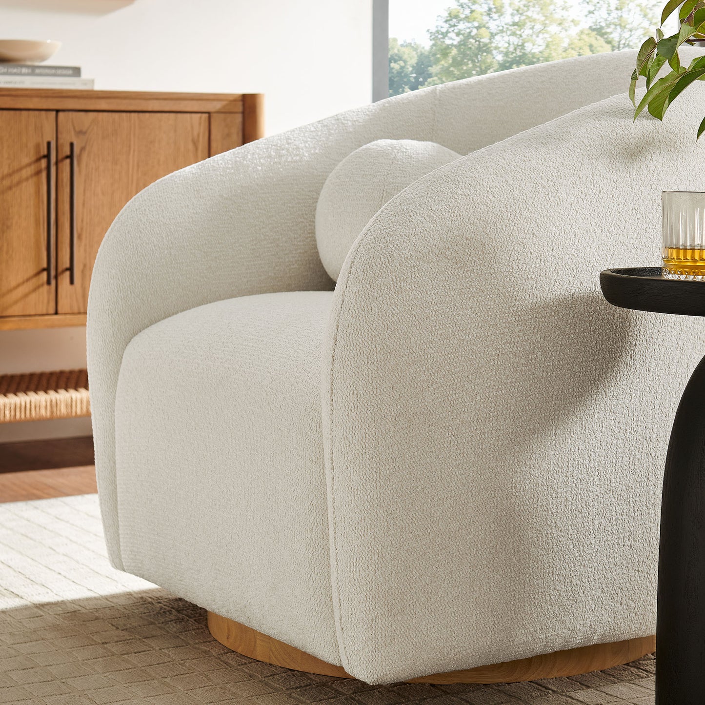 Holland Swivel Chenille Fabric Armchair by Modway EEI-7740