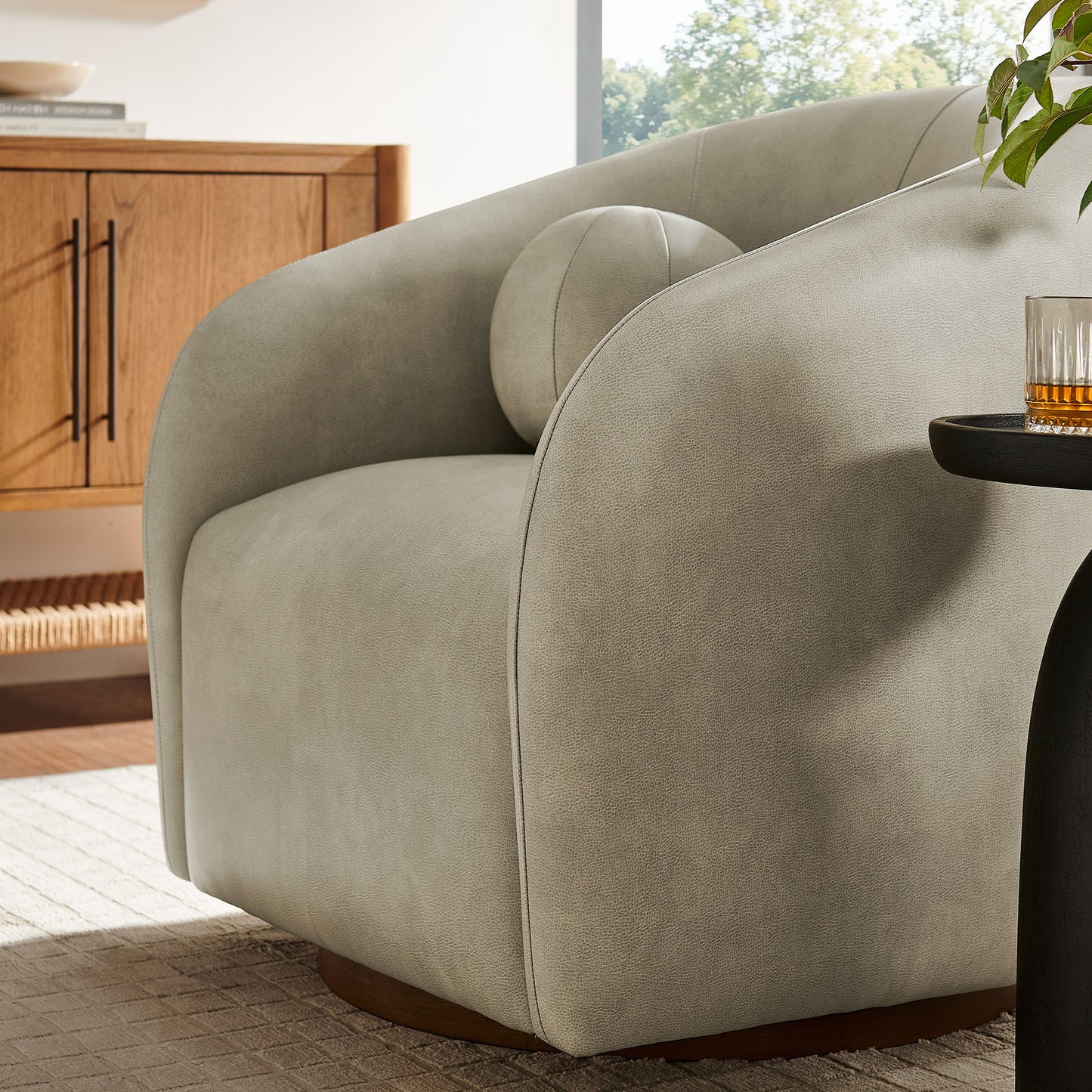 Holland Swivel Vegan Leather Armchair by Modway EEI-7743