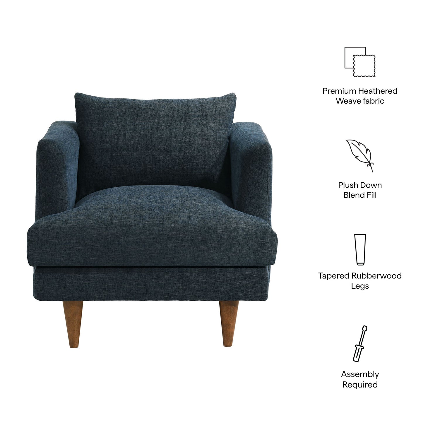 Zoya Down Filled Overstuffed Armchair by Modway EEI-7745