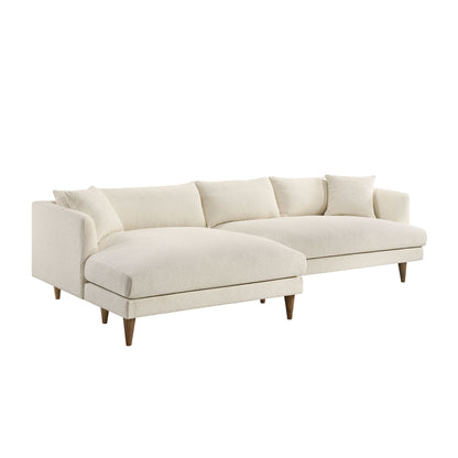 Zoya Left-Facing Down Filled Overstuffed Boucle Sectional Sofa by Modway EEI-7755