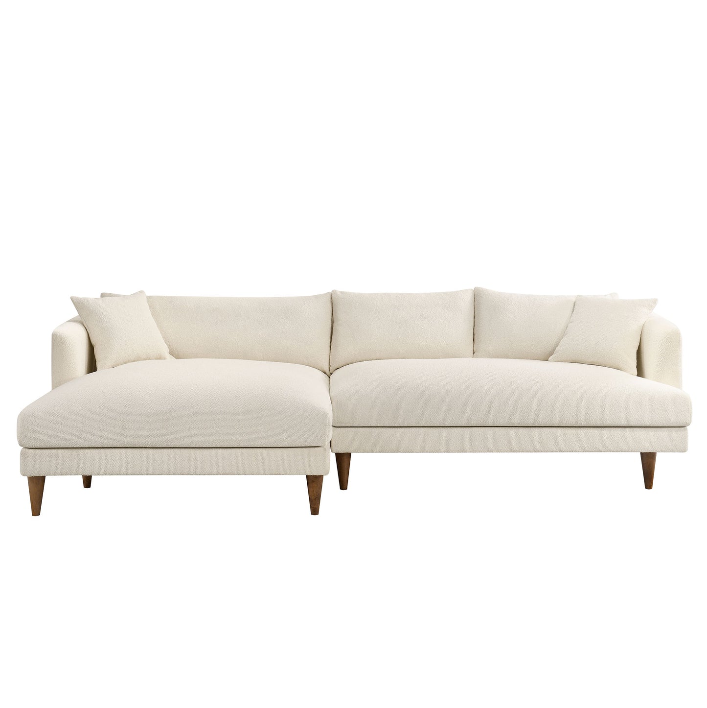 Zoya Left-Facing Down Filled Overstuffed Boucle Sectional Sofa by Modway EEI-7755