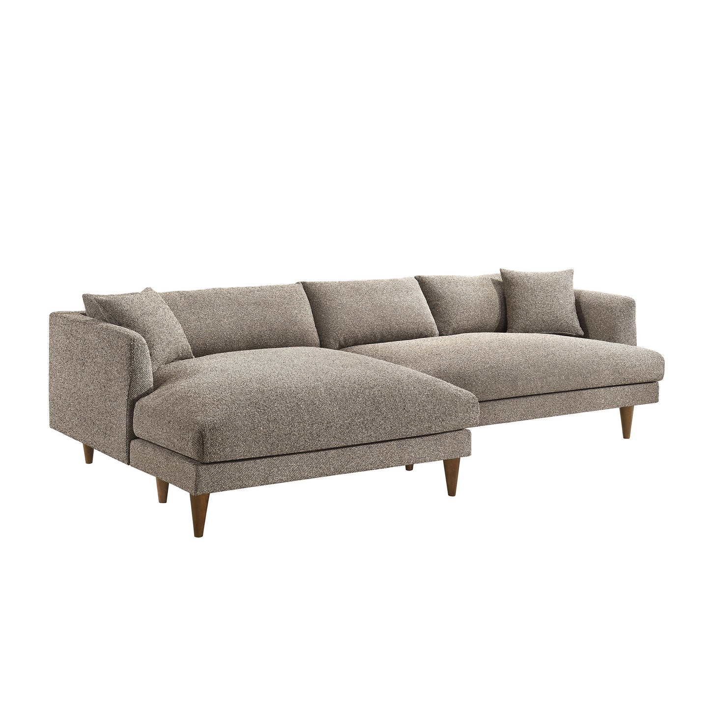 Zoya Left-Facing Down Filled Overstuffed Boucle Sectional Sofa by Modway EEI-7755