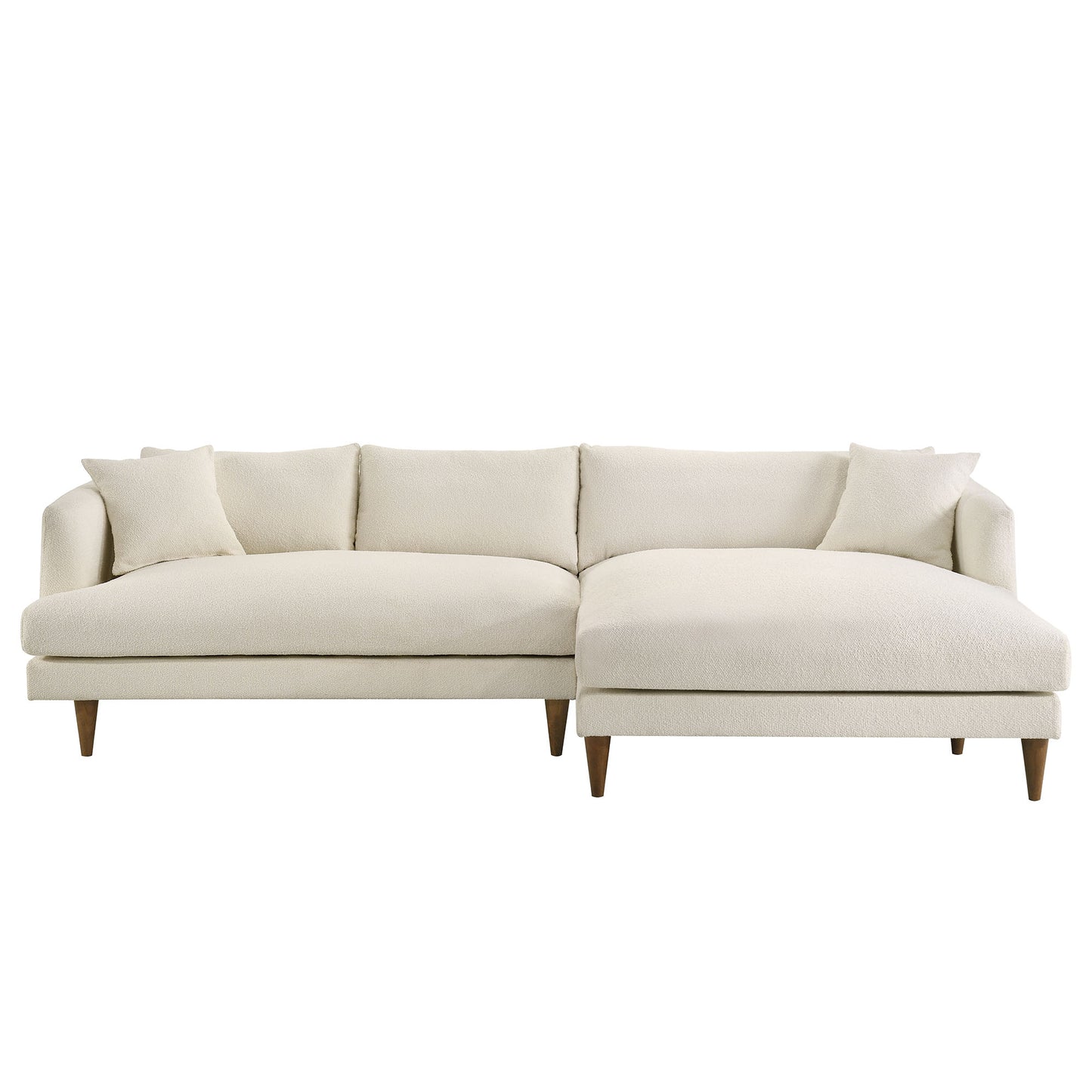 Zoya Right-Facing Down Filled Overstuffed Boucle Sectional Sofa by Modway EEI-7756