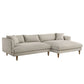 Zoya Right-Facing Down Filled Overstuffed Boucle Sectional Sofa by Modway EEI-7756
