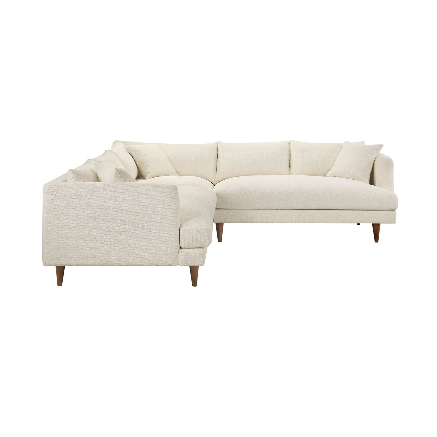 Zoya 3 Piece Down Filled Overstuffed Boucle Sectional Sofa by Modway EEI-7757