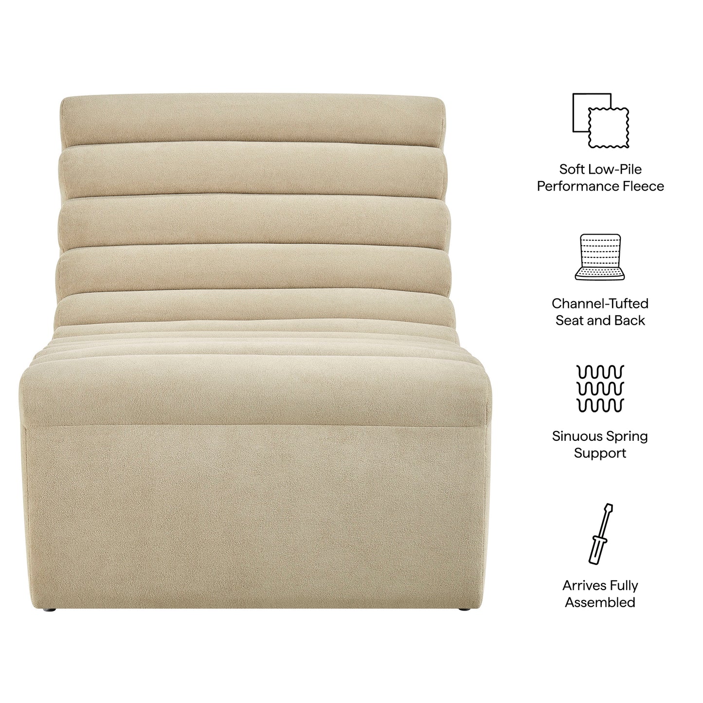Corbin Performance Fleece Armless Accent Chair by Modway EEI-7763