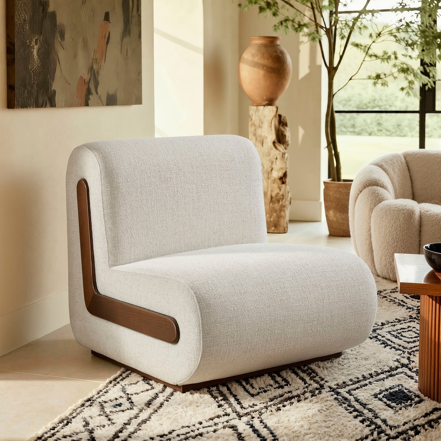 Denby Linen Blend Accent Chair by Modway EEI-7765