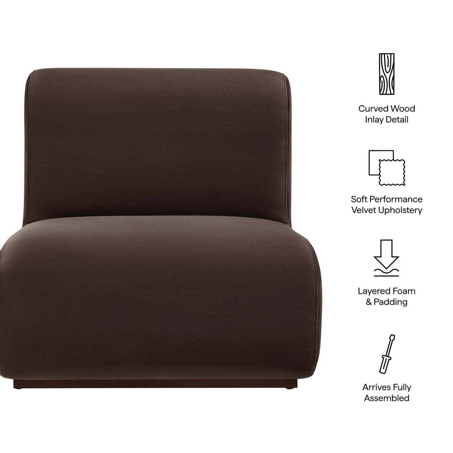 Denby Performance Velvet Accent Chair by Modway EEI-7766