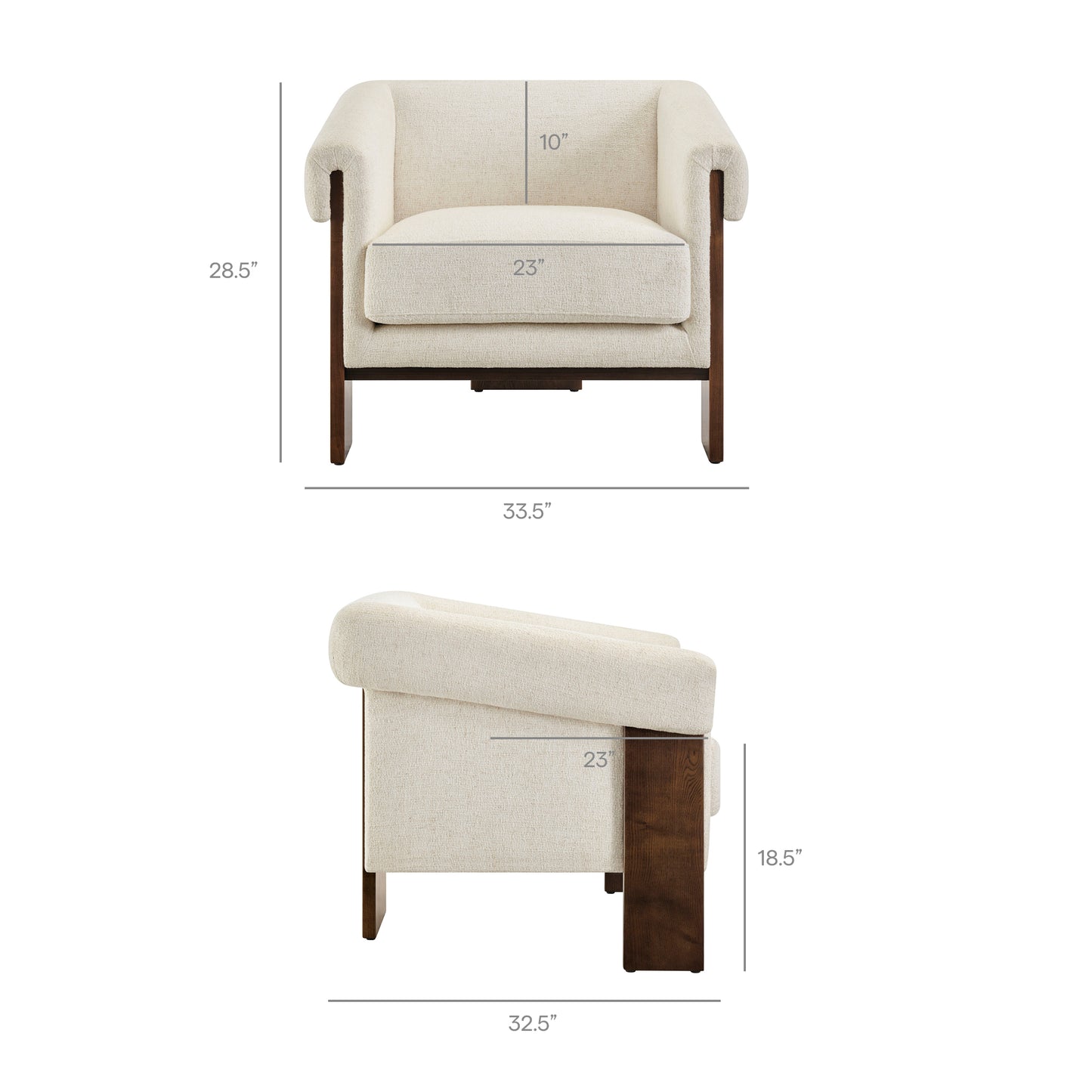 Halbrook Linen Blend Tripod Accent Chair by Modway EEI-7769
