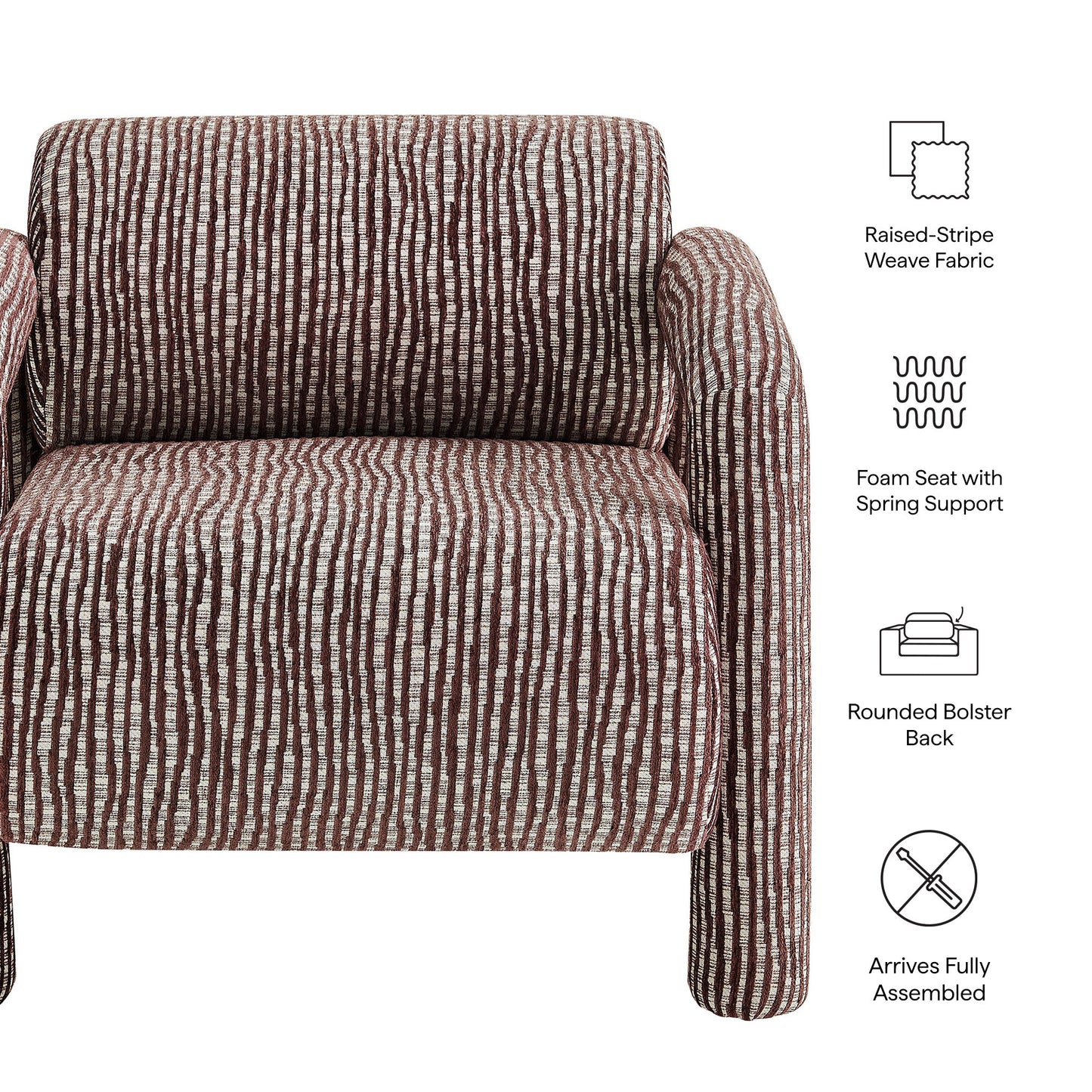 Quill Patterned Woven Fabric Accent Chair by Modway EEI-7772