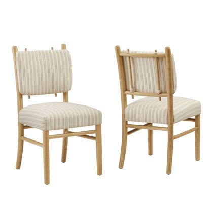 Mauden Striped Dining Side Chairs Set of 2 by Modway EEI-7777