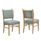 Mauden Striped Dining Side Chairs Set of 2 by Modway EEI-7777