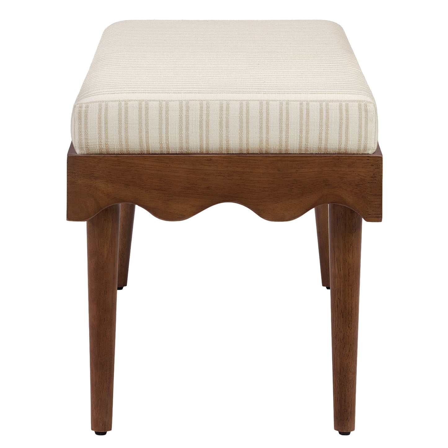 Mirette Scalloped Edge Striped Accent Bench by Modway EEI-7781