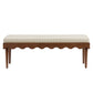 Mirette Scalloped Edge Striped Accent Bench by Modway EEI-7781