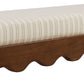 Mirette Scalloped Edge Striped Accent Bench by Modway EEI-7781
