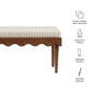 Mirette Scalloped Edge Striped Accent Bench by Modway EEI-7781
