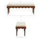 Mirette Scalloped Edge Striped Accent Bench by Modway EEI-7781