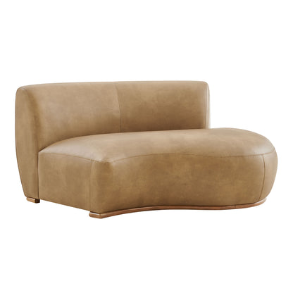 Rialta Curved Right-Arm Vegan Leather Sectional Loveseat by Modway EEI-7784