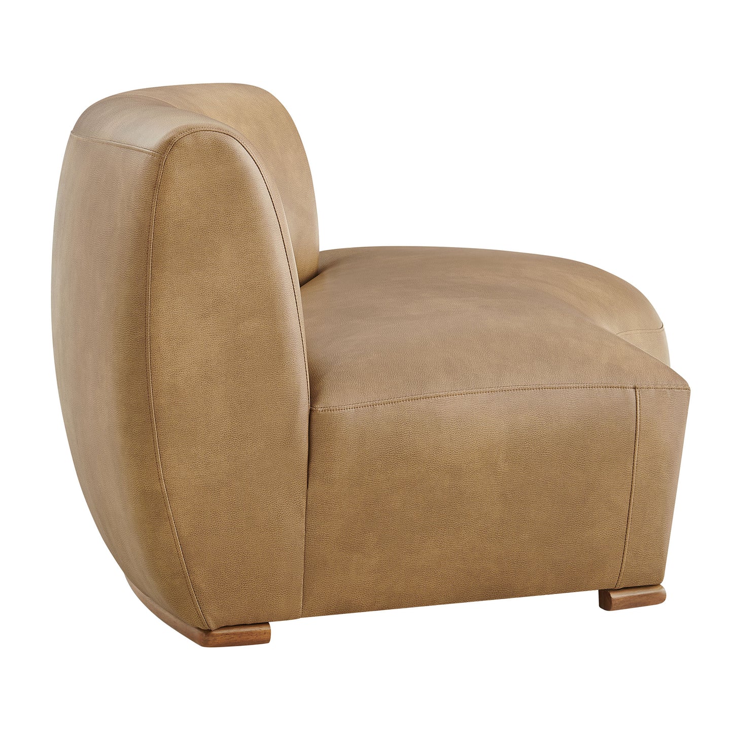 Rialta Curved Right-Arm Vegan Leather Sectional Loveseat by Modway EEI-7784