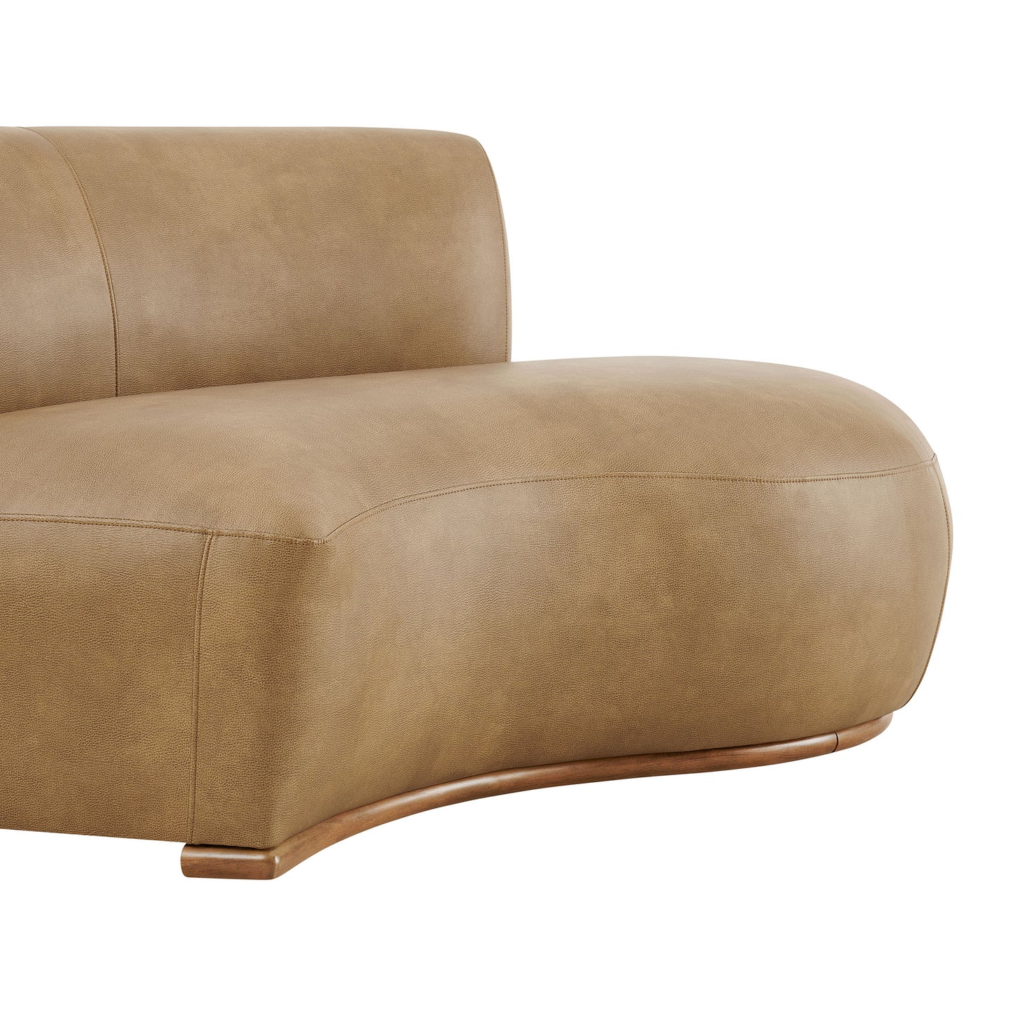 Rialta Curved Right-Arm Vegan Leather Sectional Loveseat by Modway EEI-7784