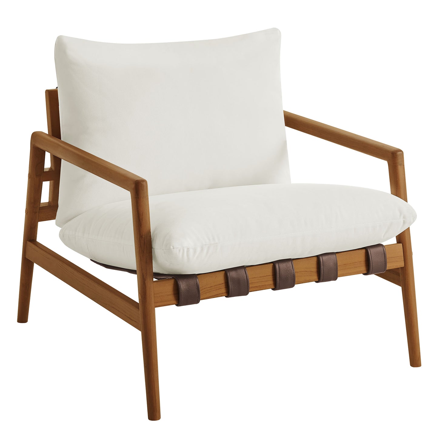 Nomi Outdoor Patio Teak Wood Sling Chair by Modway EEI-7785